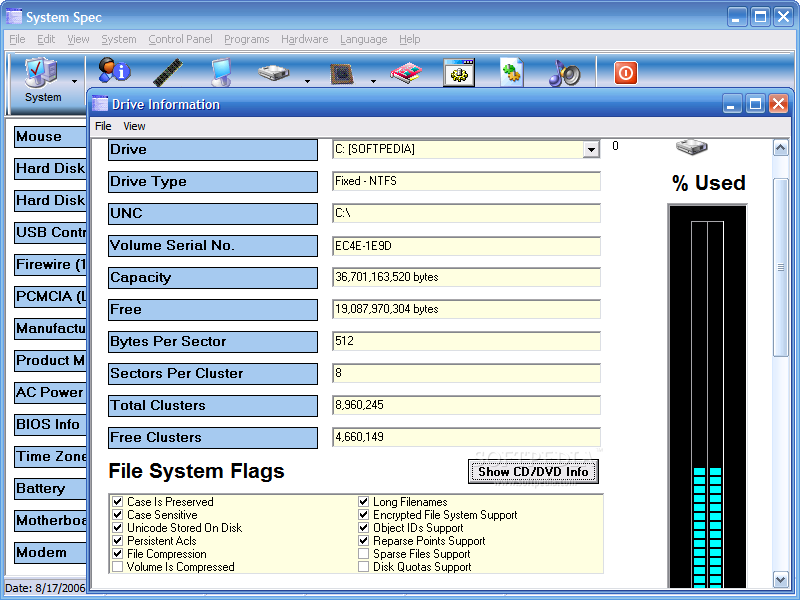 System Spec Portable 2.92