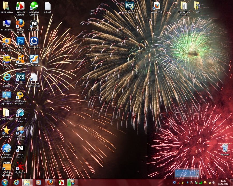 Новогодние темы для Windows 7 2013