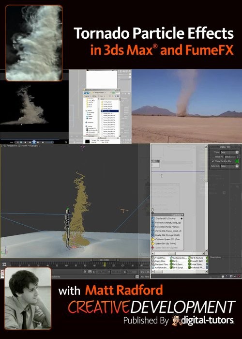 Tornado Particle Effects in 3ds Max and FumeFX