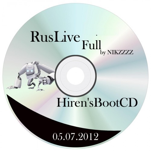 RusLiveFull by NIKZZZZ 07/04/2012 Mod + Hiren'sBootCD 15.1 Full Mod [Rus by lexapass]: AV_Oth_Update (Обновлено 05.07.2012)