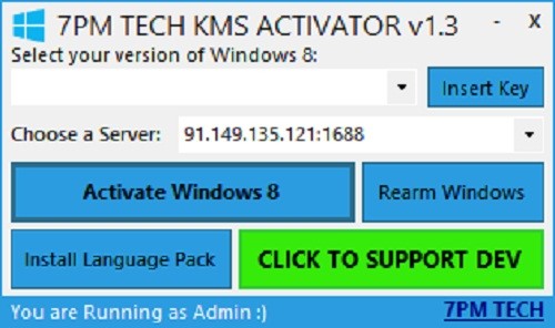 Windows 8 KMS Activator v1.3
