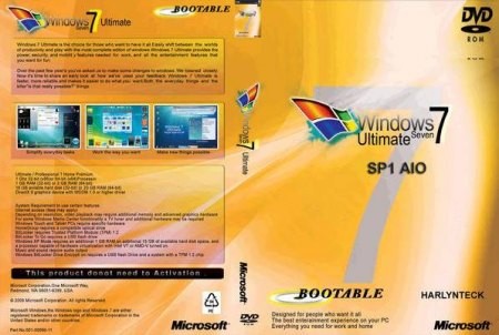 Microsoft Windows 7 SP1 RTM AIO 20 IN 1 English DVD MSDN