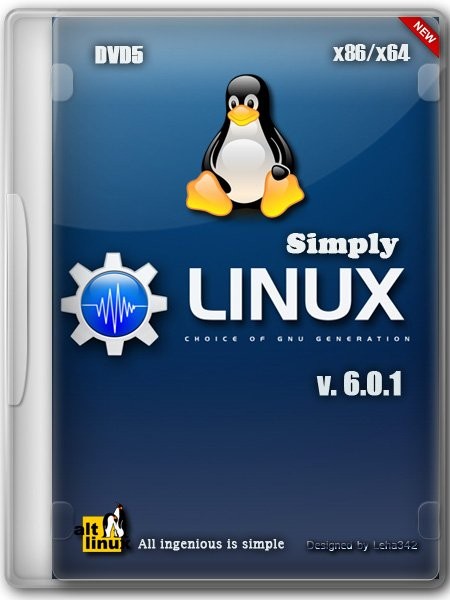 Simply Linux 6.0.1 Install DVD5 (x86/x64/RUS/2012)
