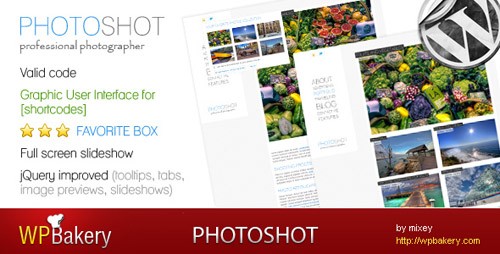 ThemeForest - Photoshot - photo blog-portfolio WP v1.4