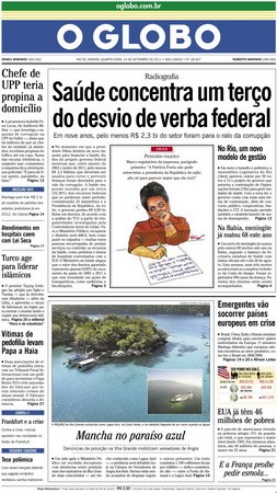 Jornal O Globo - 14 de setembro de 2011