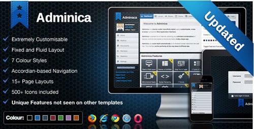 ThemeForest - Adminica Update V.3 - Professional Admin Template (reuploaded)