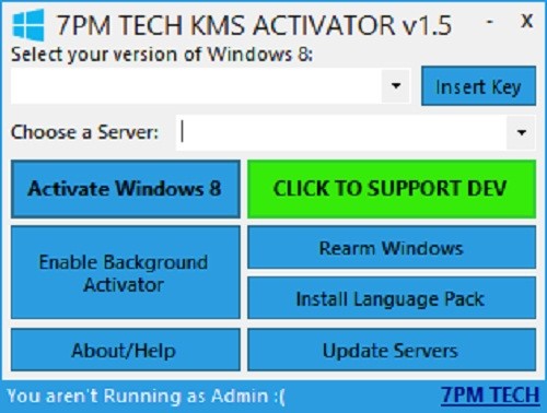 Windows 8 KMS Activator v1.5.1