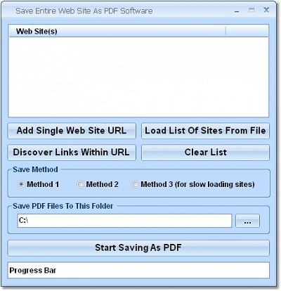 Save Entire Web Site As PDF Software v7.0 +Crack