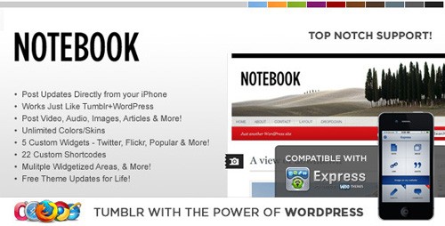 ThemeForest - WP Notebook v1.0.9 WordPress Theme