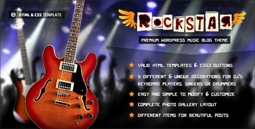 ThemeForest - Rockstar - HTML Template for Music Bands - RiP