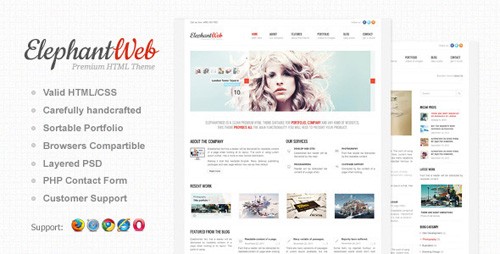 ThemeForest - Elephant Web - Premium HTML/CSS Website Template - RiP
