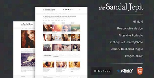 ThemeForest - the Sandal Jepit - Clean & Minimal Web Template - RiP