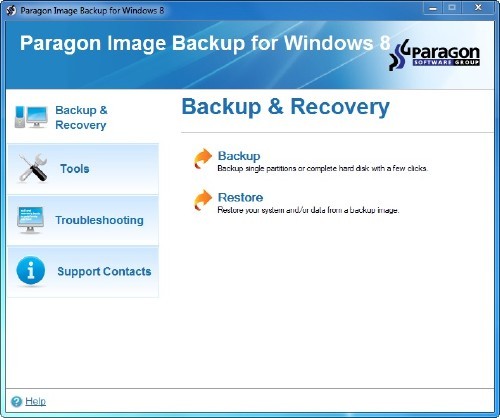 Paragon Image Backup for Windows 8 in 2012 + Serial
