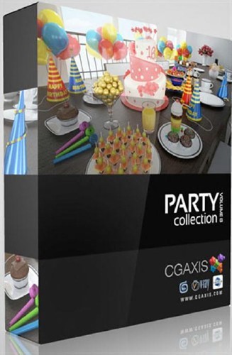 CGAxis 3D Models Vol 13 Party Collection