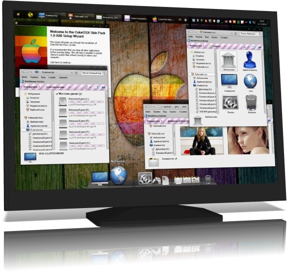 ColorOSX Skin Pack 1.0 for Windows 7 x86/x64