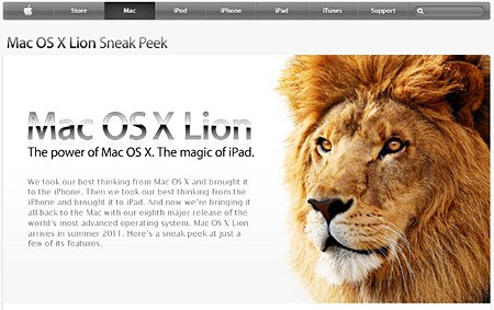 Mac OS LION 10.7.2 Unix