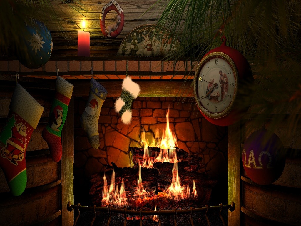 Fireside Christmas 3D Screensaver 1.0 build 8