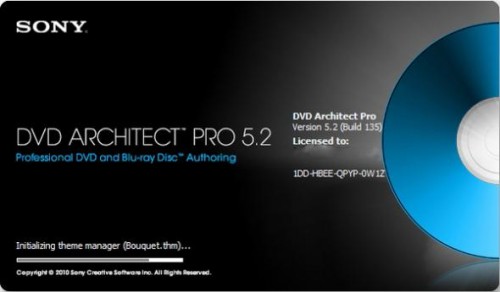 Sony DVD Architect Pro 5.2.135