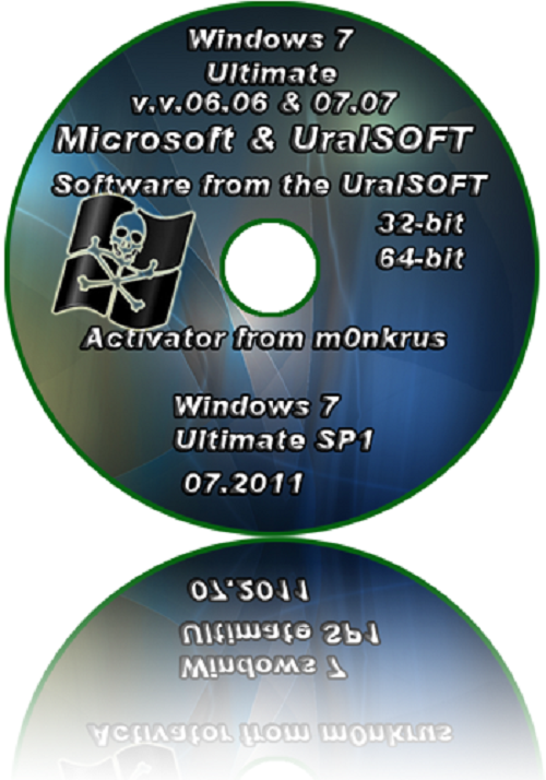 Windows 7 SP1 x86-x64 Ultimate UralSOFT v.v.06.07 & 07.07