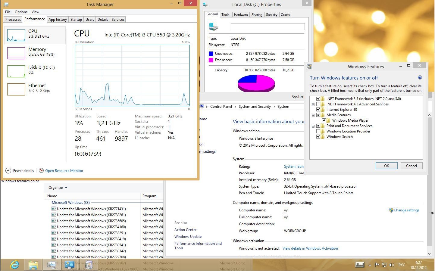 Microsoft Windows 8 Enterprise SM 2012 (32bit/2012/Eng/Rus) 